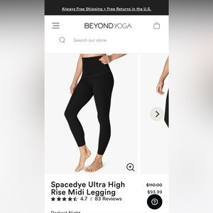 Beyond yoga spacedye ultra high rise midi legging